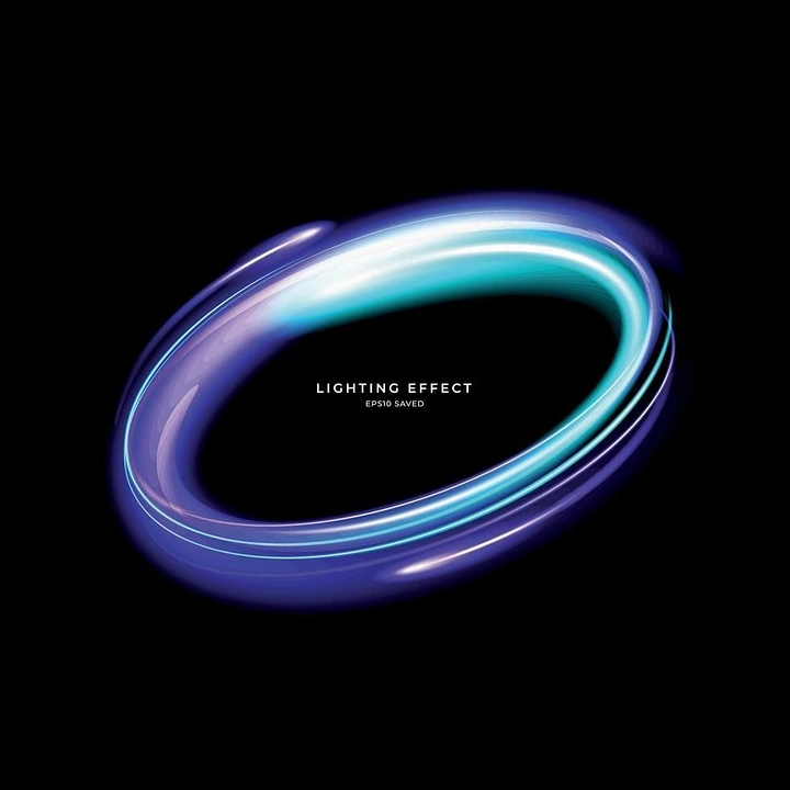 Lighting Stores & Lamps creative ad: Premium luminous ring product presentation