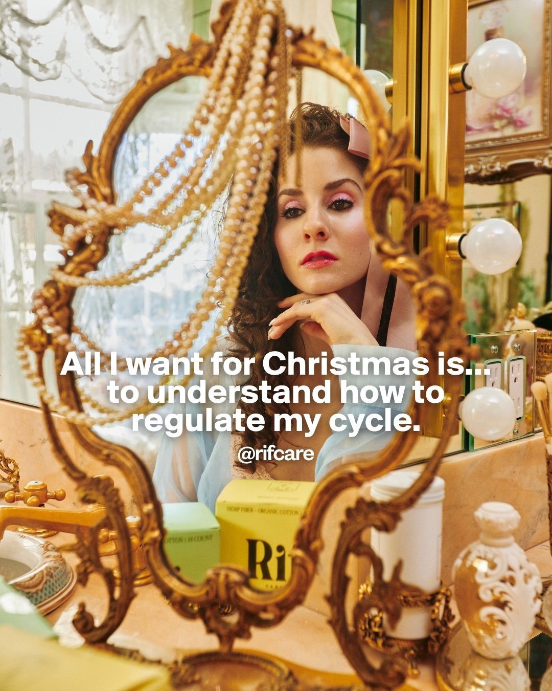 Instagram post: Clever Christmas free-bleeding campaign message, slide 2
