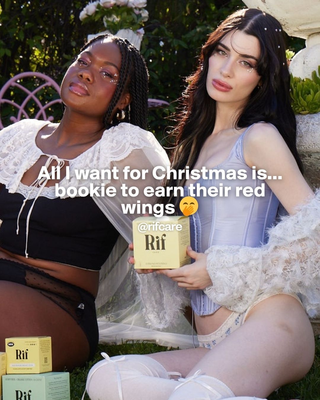 Instagram post: Clever Christmas free-bleeding campaign message, slide 3