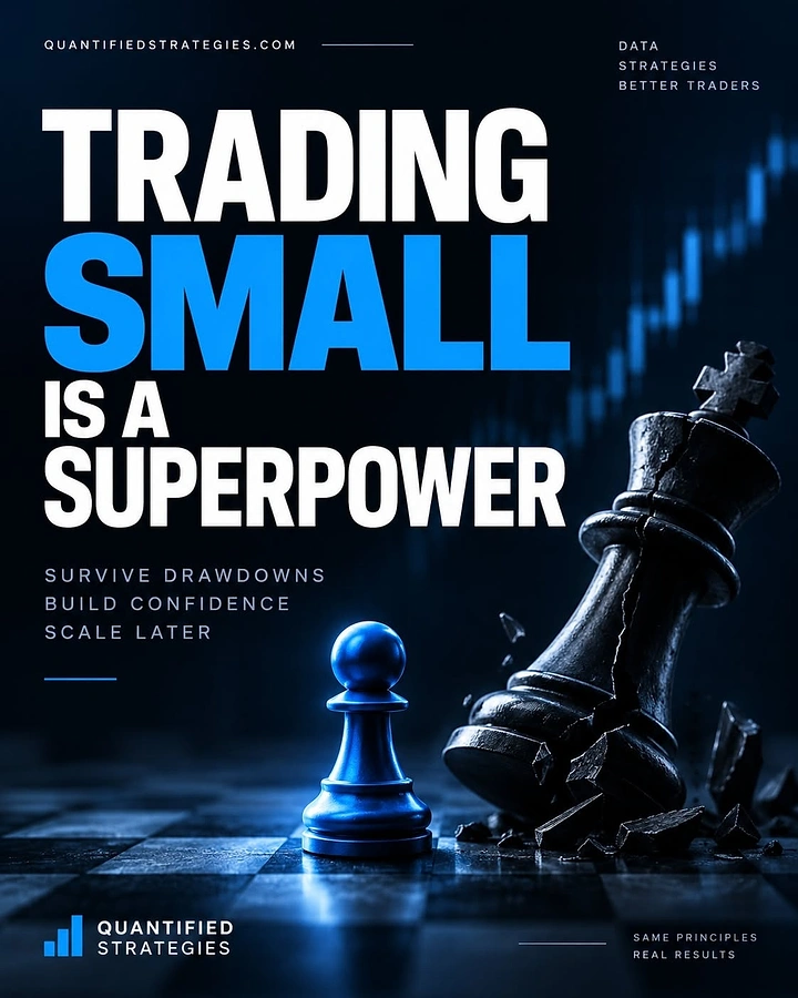 Stock Brokers & Investing creative ad: Pawn toppling king: small is superpower