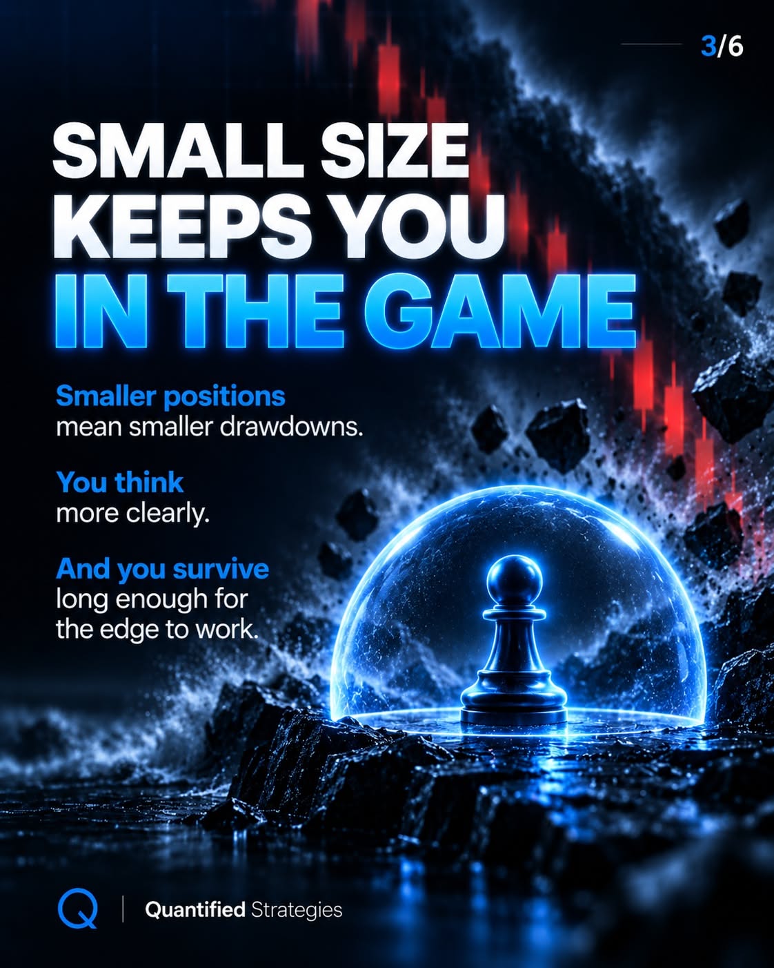 Instagram post: Pawn toppling king: small is superpower, slide 3