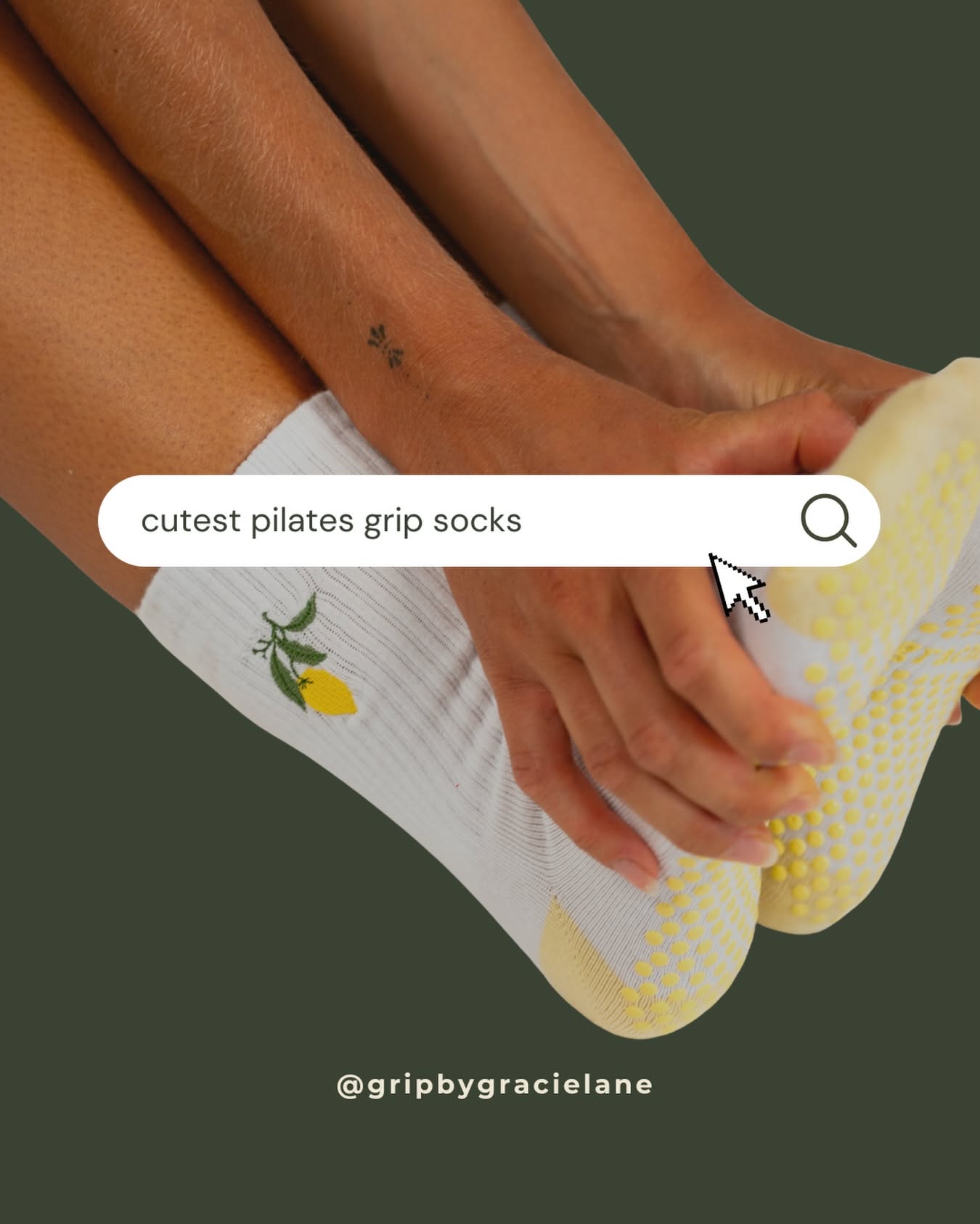 Instagram post: Search-bar concept frames grip-sock discovery