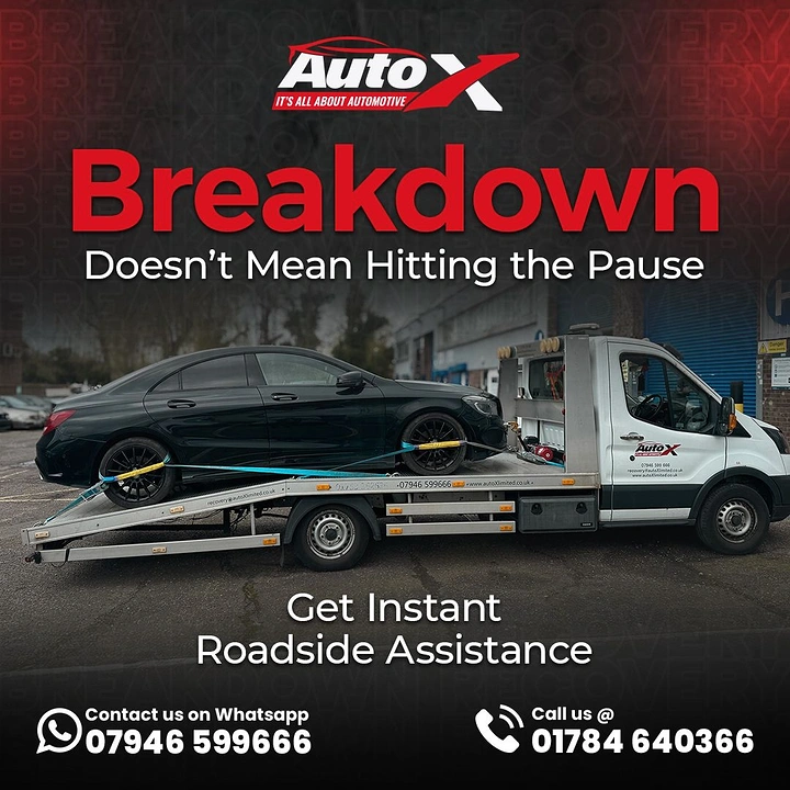 Towing & Roadside Assistance creative ad: Strong breakdown pause pun and hierarchy