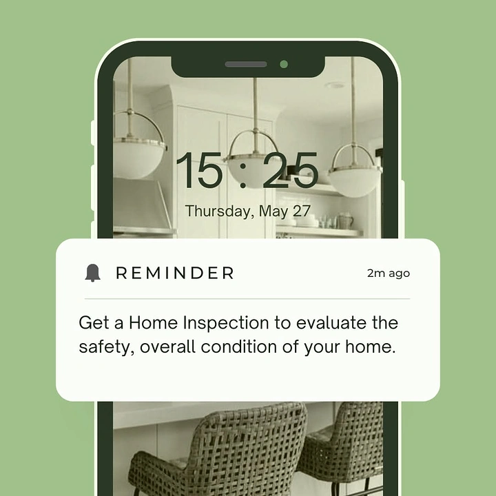 Home Inspectors creative ad: Phone reminder turns service into prompt
