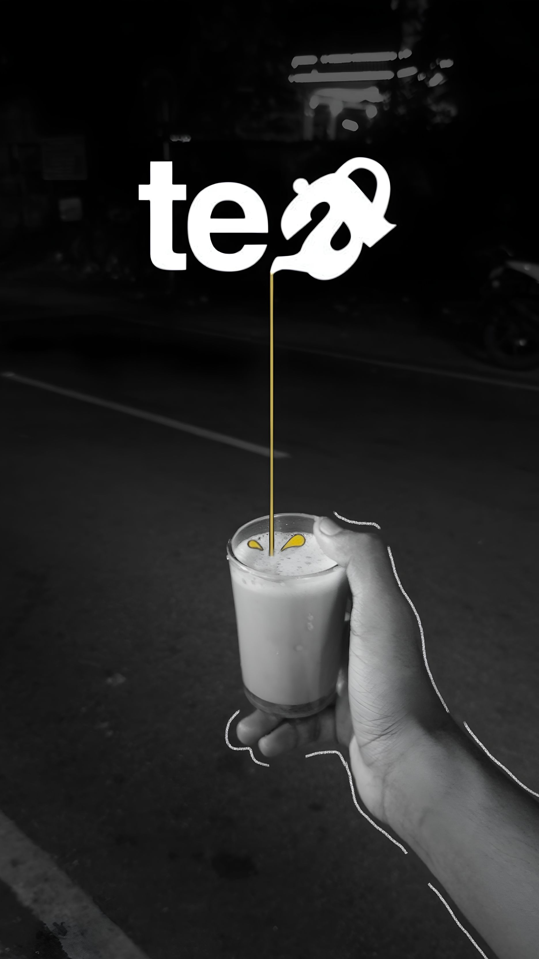 Story: Letter pours tea into glass