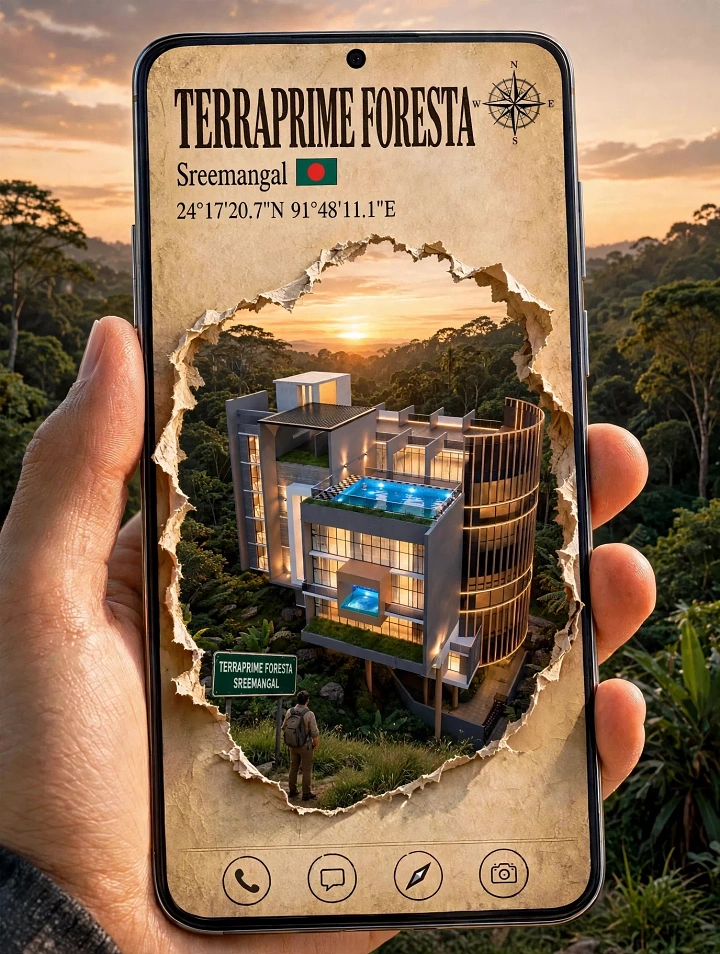 Vacation Rentals & Holiday Homes creative ad: Torn phone reveals destination property