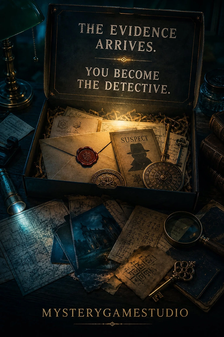 Escape Rooms creative ad: Evidence package turns viewer into detective