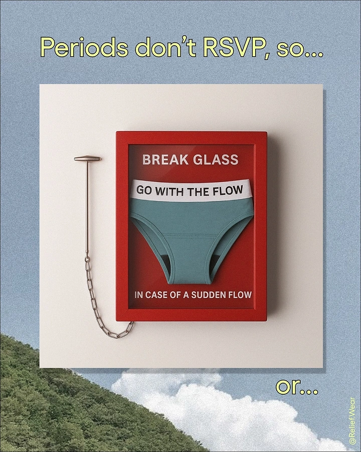 Period Care & Feminine Hygiene creative ad: Emergency box visualizes surprise periods
