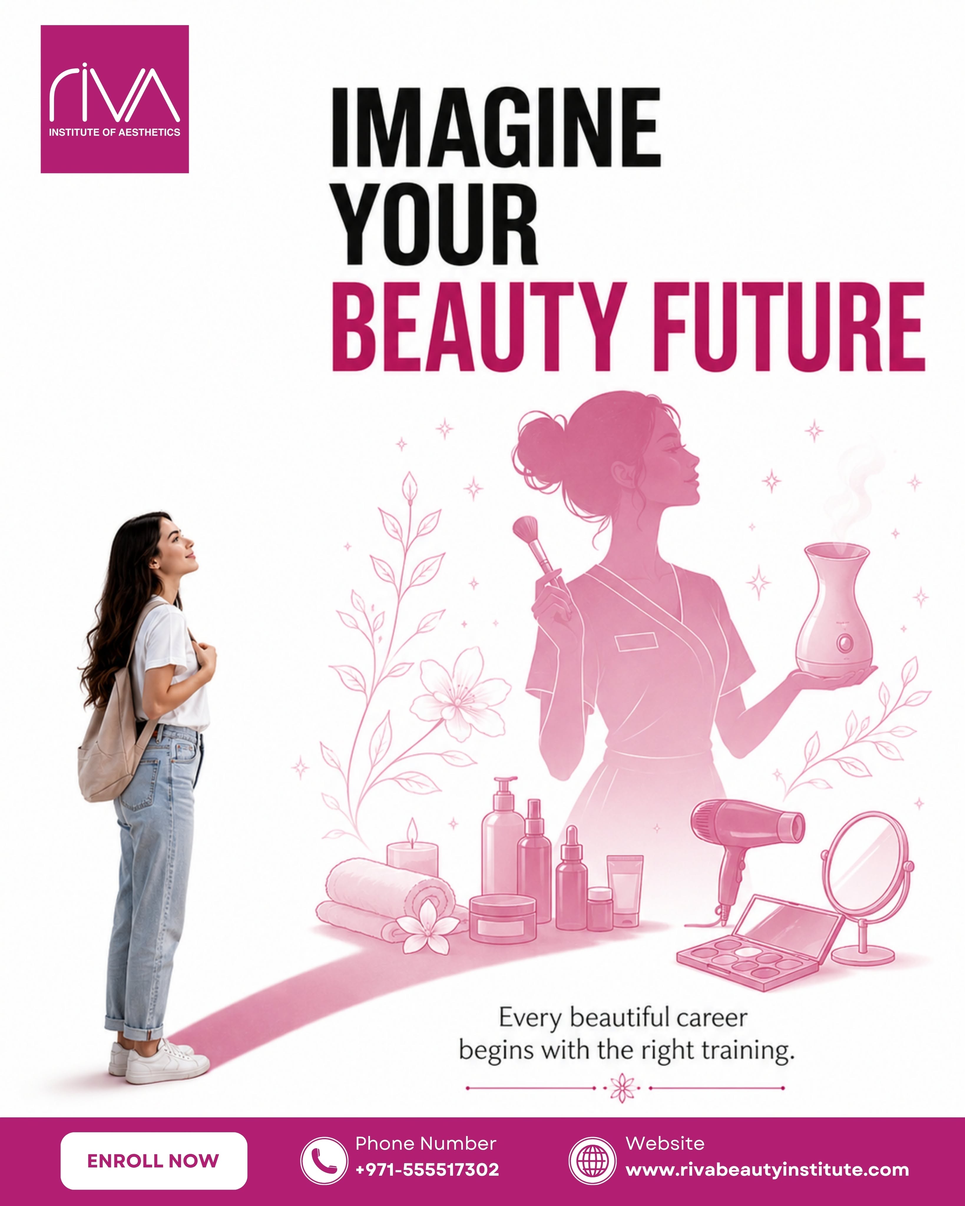 Instagram post: Future-career silhouette creates clear metaphor