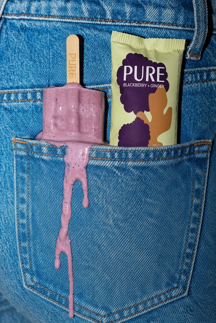 Frozen Foods & Ready-to-Cook creative ad: Popsicle cleverly spills from pocket