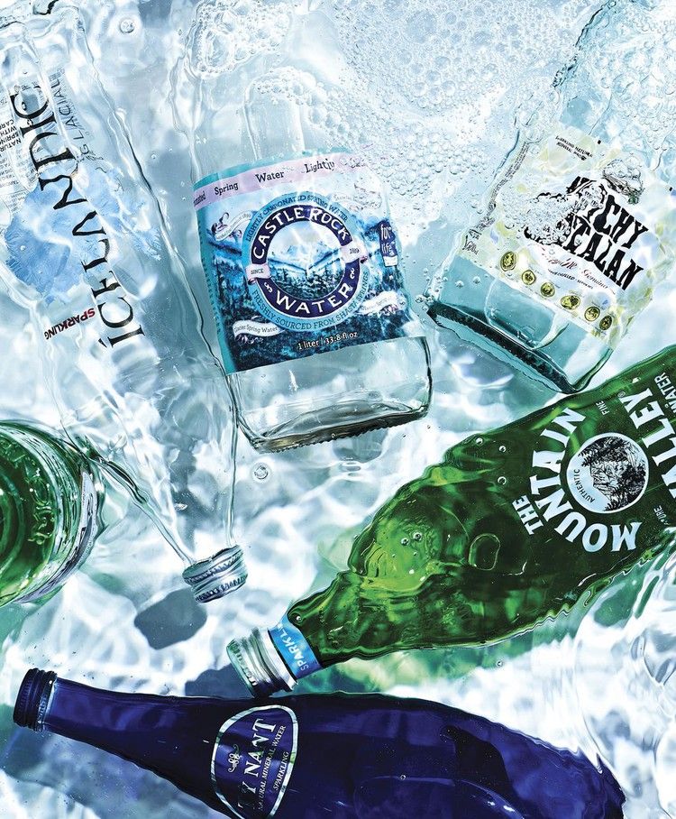 Instagram post: Dynamic multi-bottle splash collage idea
