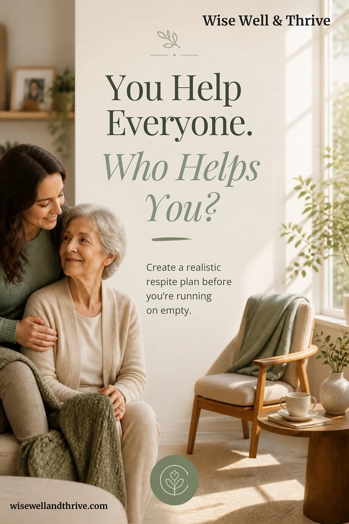 Senior Care creative ad: Caregiver respite copy, elegant editorial