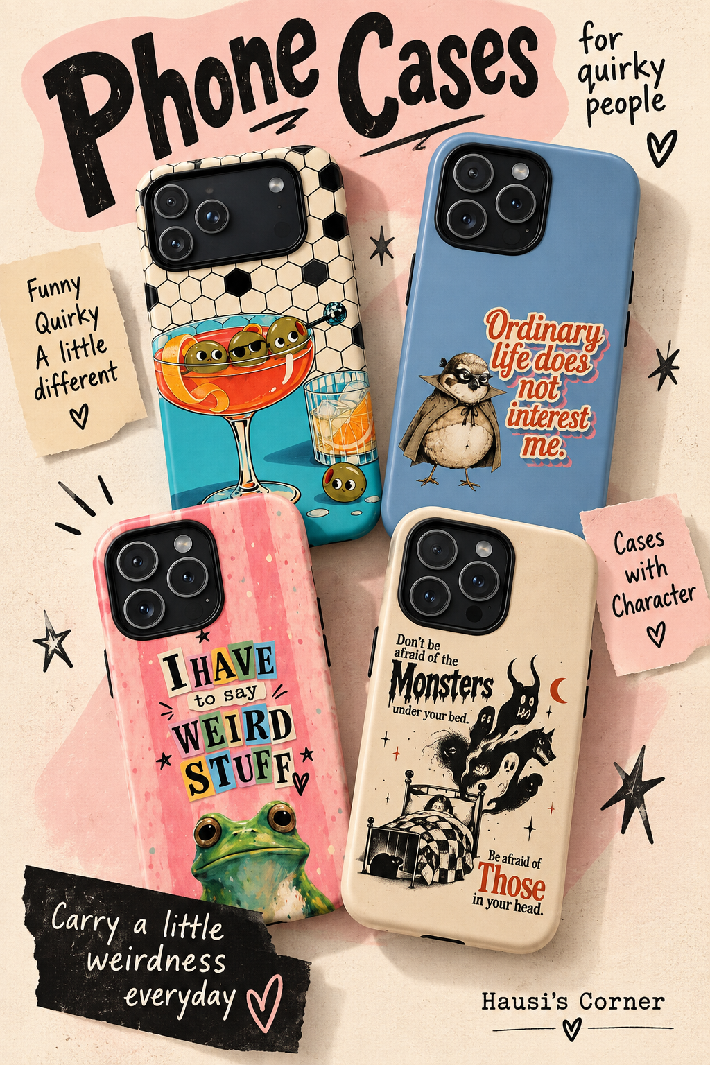Story: Quirky character cases support witty themed campaign