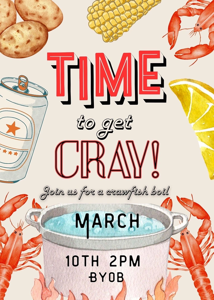 Seafood Restaurants creative ad: Strong 'get cray' crawfish pun