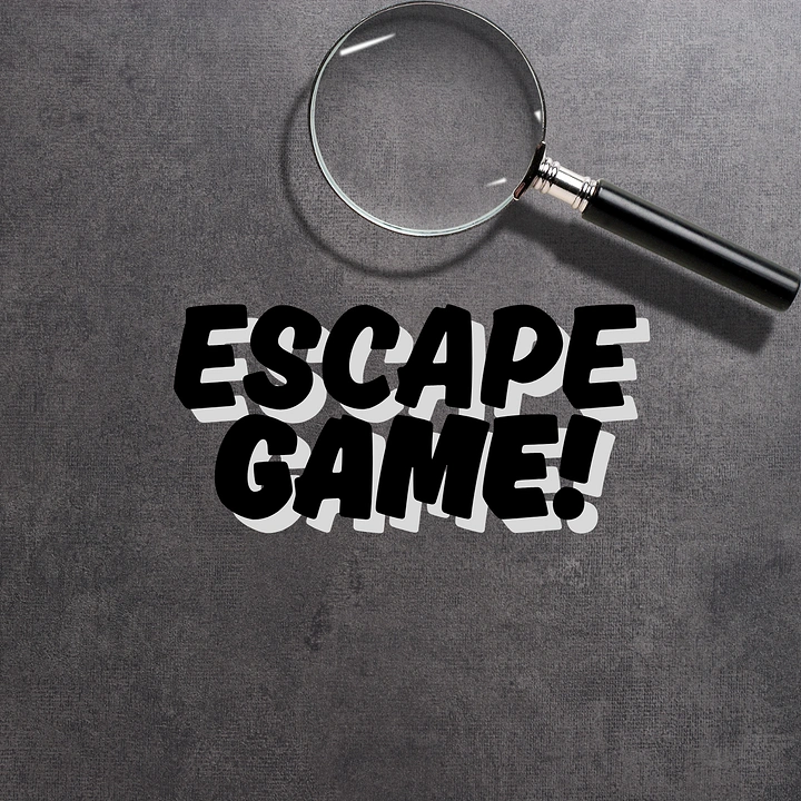 Escape Rooms creative ad: Magnifying glass turns title into investigation