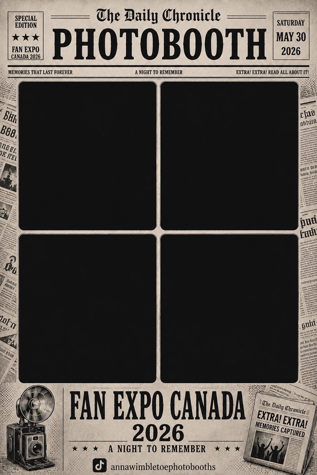 Story: Newspaper front page reframes photo booth