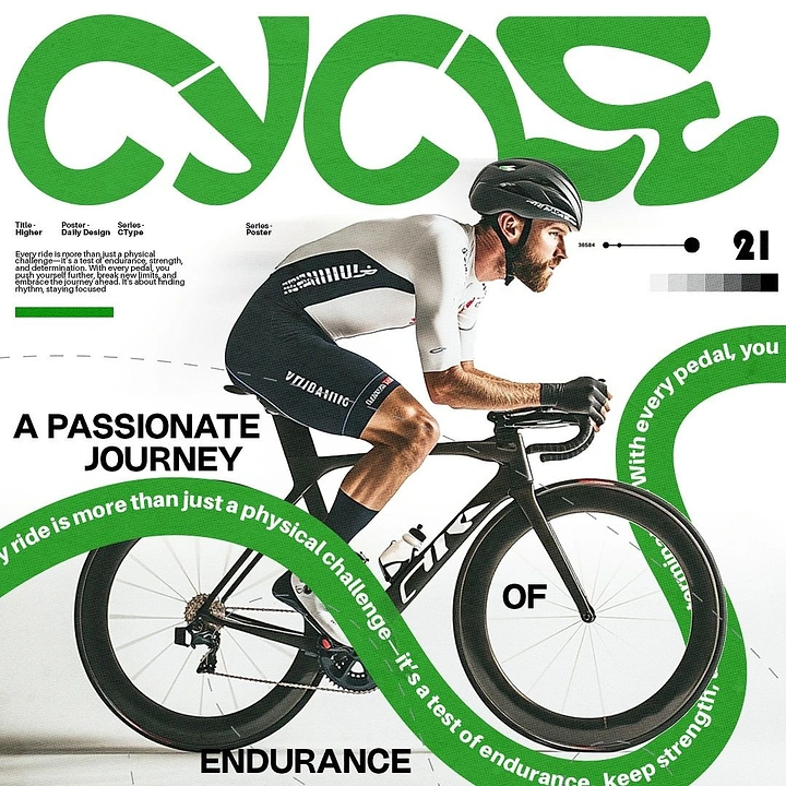 Bicycle Shops creative ad: Road cyclist in profile on a carbon bike