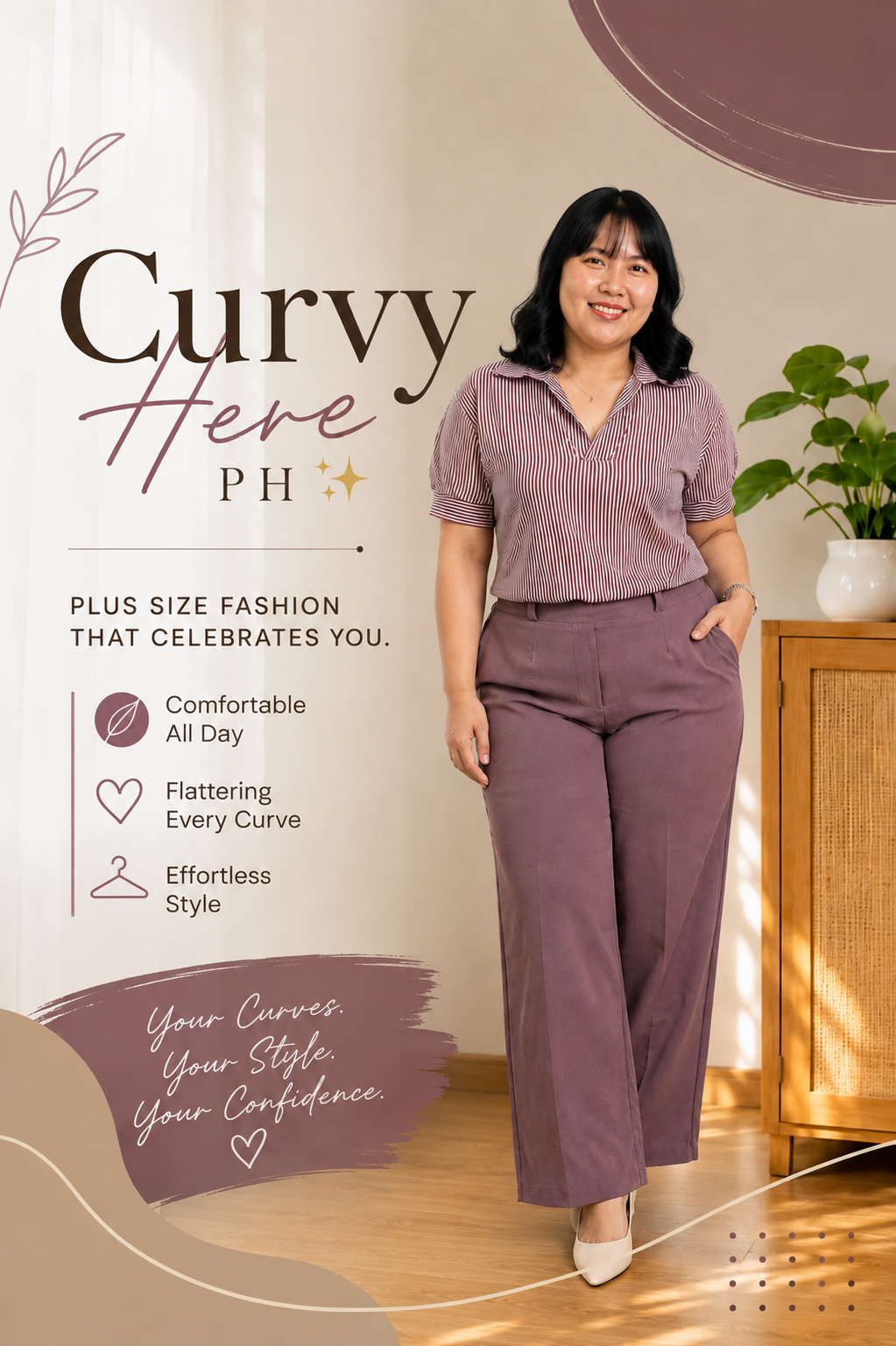 Story: Premium campaign built around curving forms
