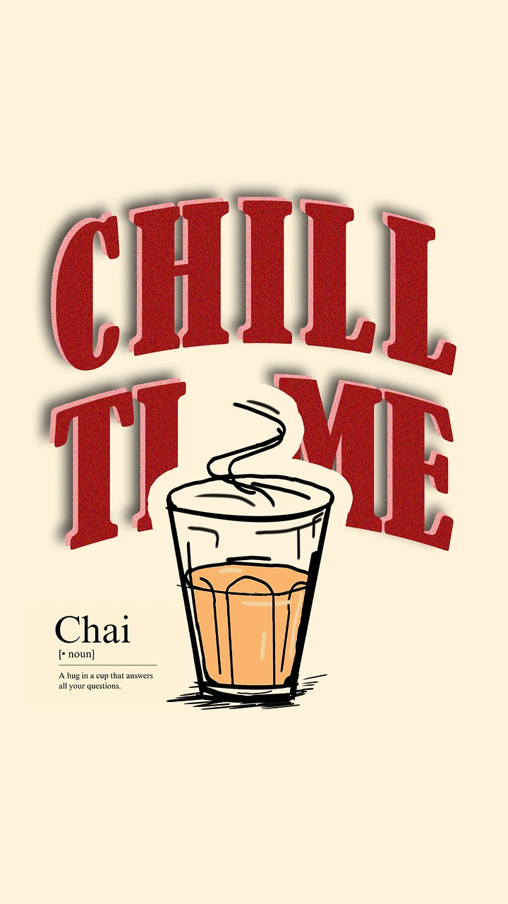Tea & Chai Brands creative ad: Chai glass replaces letter in TIME