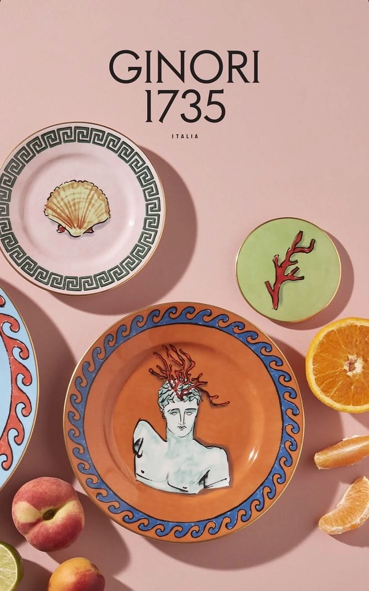 Tableware & Crockery creative ad: Premium artistic crockery brand presentation