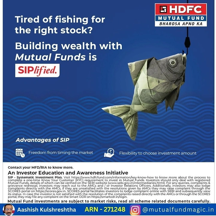 Stock Brokers & Investing creative ad: Origami money fish, 'fishing for stock' pun