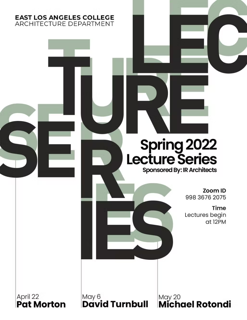 Instagram post: Unexpected oversized lecture typography
