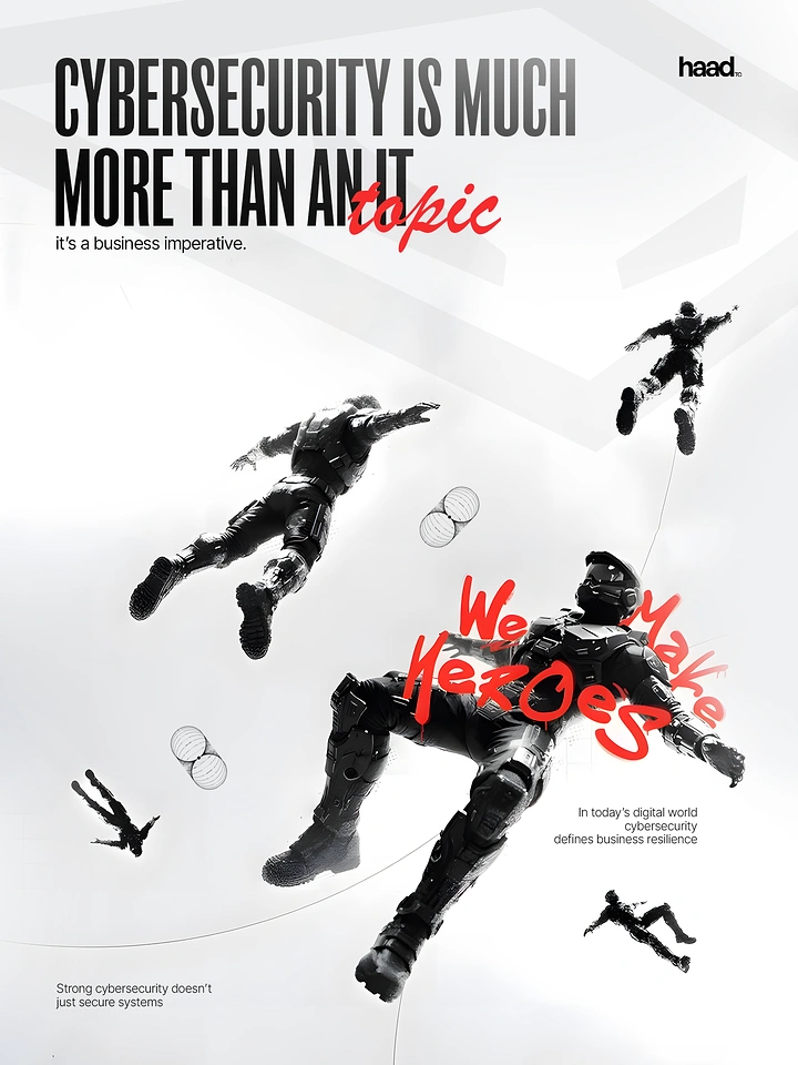 Cybersecurity Companies creative ad: Floating figures make abstract topic tangible