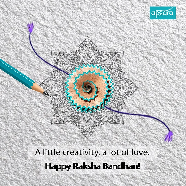 Raksha Bandhan creative ad: Pencil shaving turned into rakhi