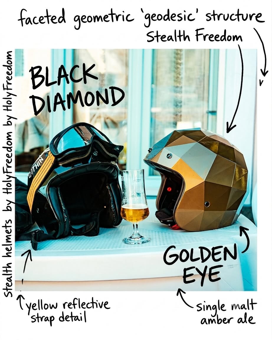 Instagram post: Black Diamond and Golden Eye concept naming, slide 1