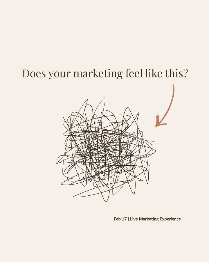 Agency creative ad: Tangled scribble as messy marketing metaphor