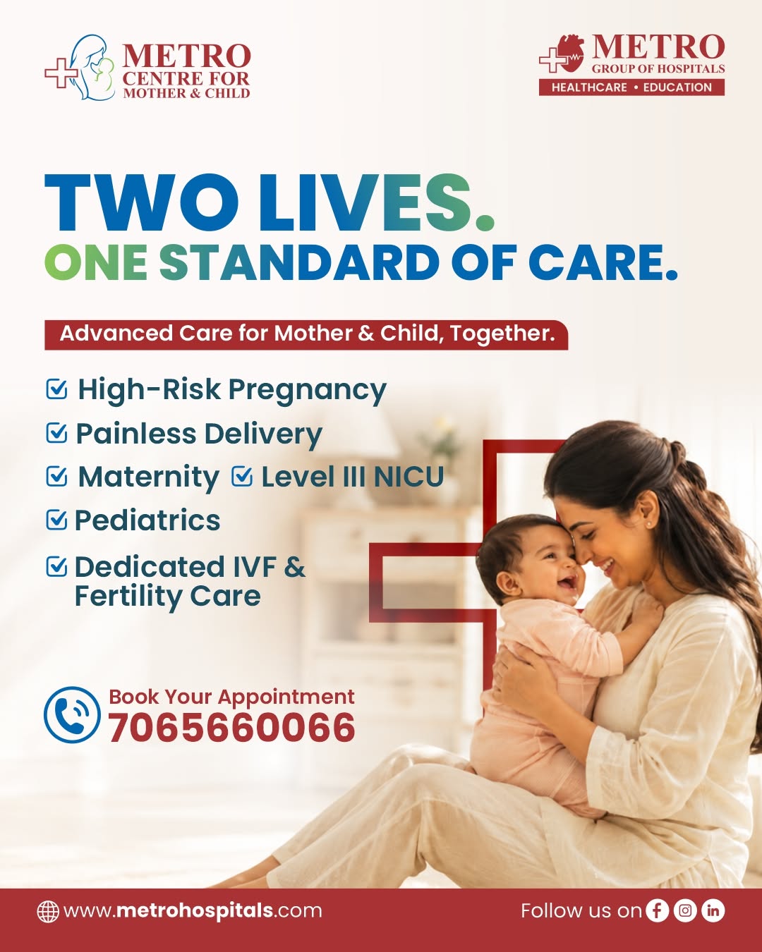 Instagram post: Two-lives care idea drives composition