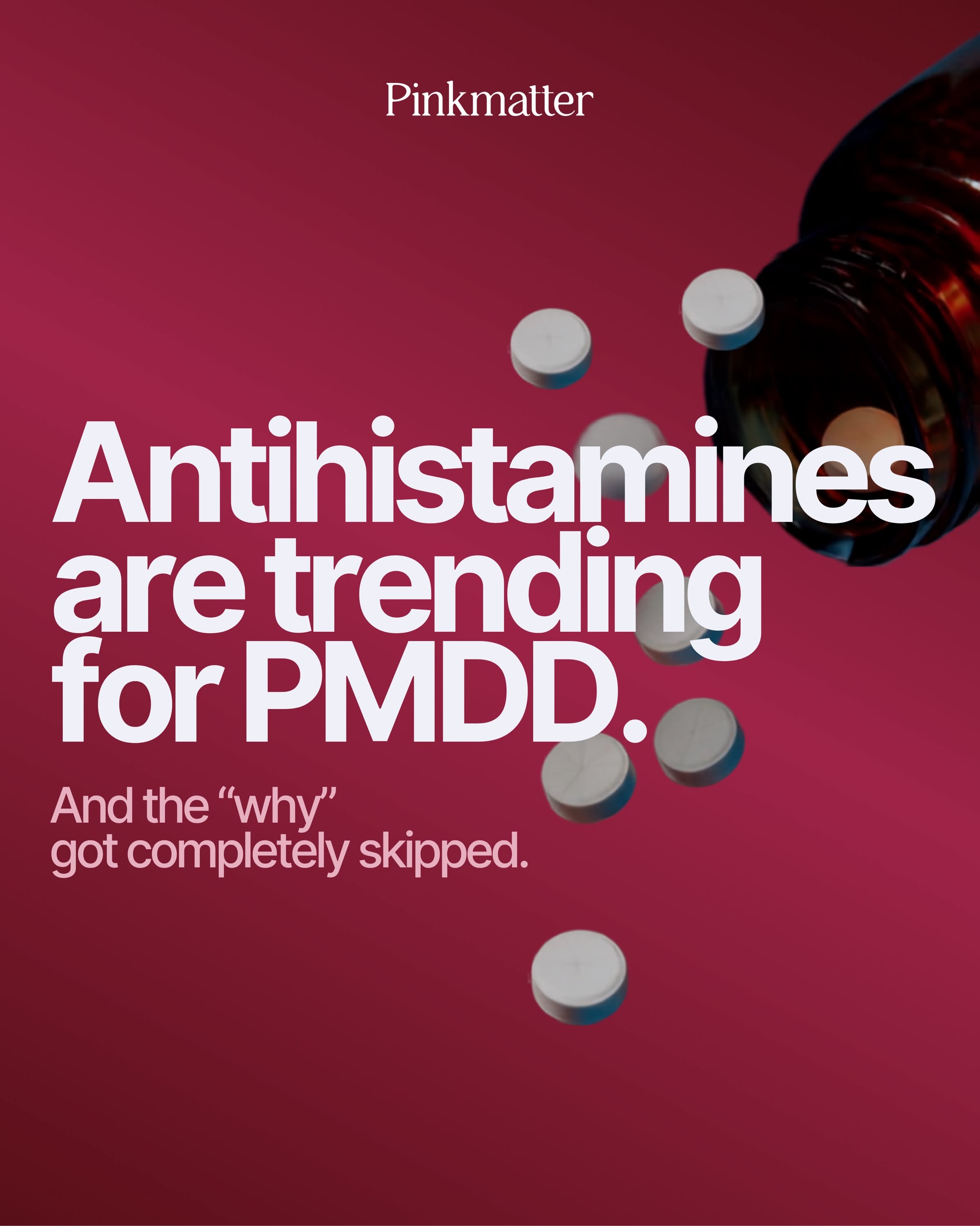 Instagram post: Trend framing makes PMDD education memorable, slide 1