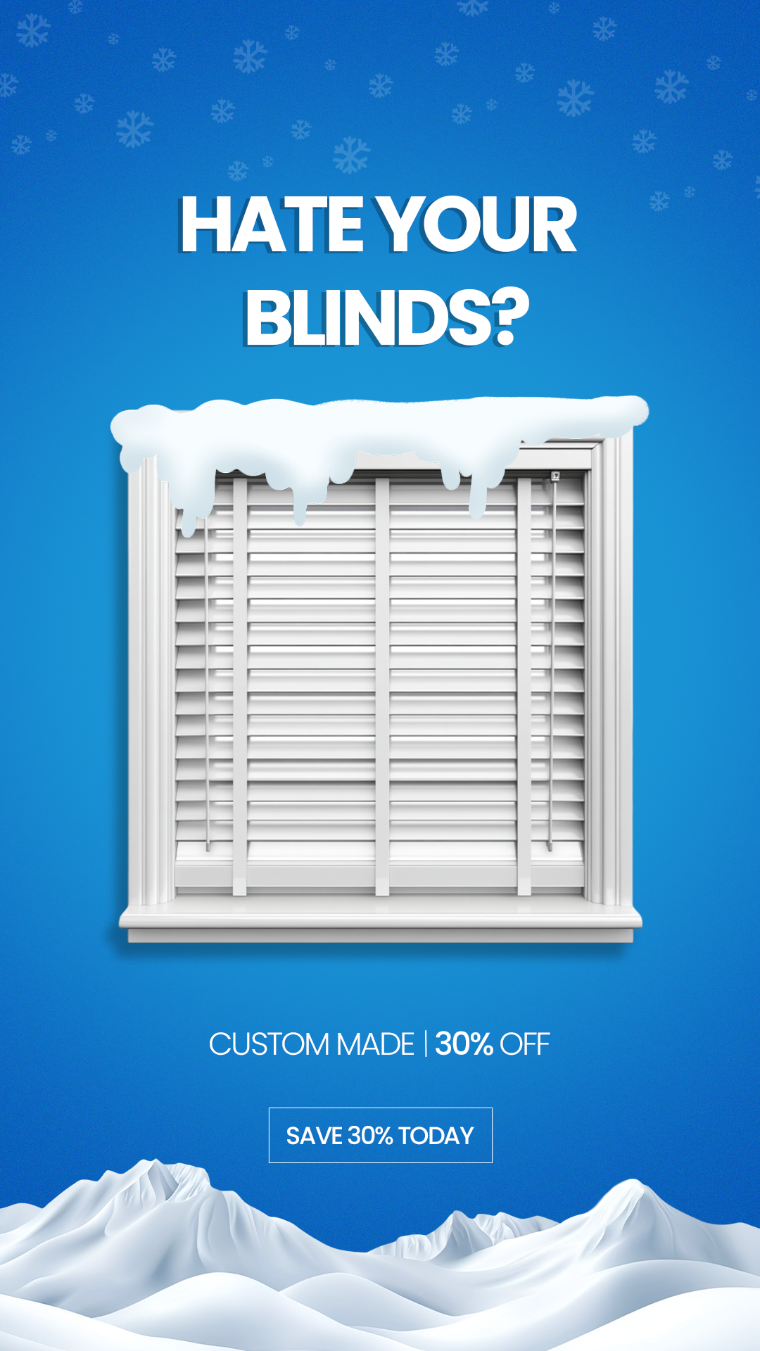 Story: Icy blind metaphor makes offer memorable