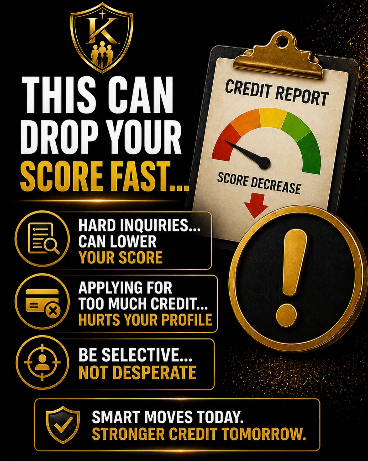 Instagram post: Warning tag visualizes score damage