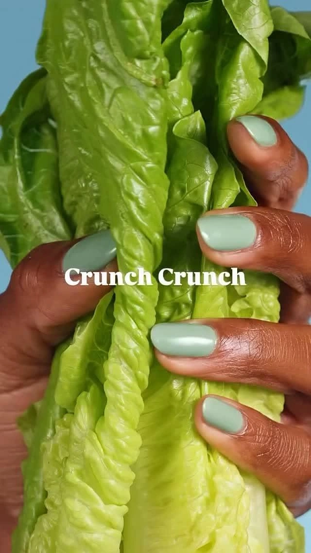 Nail Salons creative ad: Lettuce matches sage nails, 'Crunch'