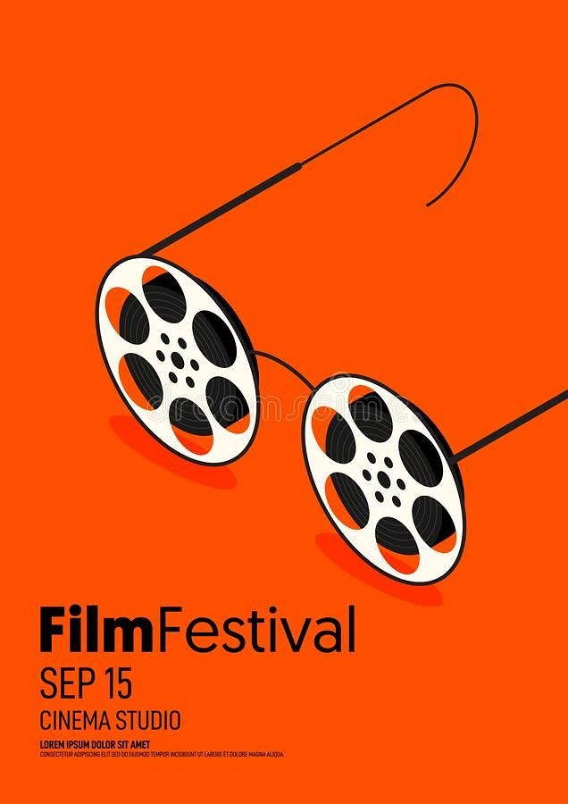 Cinemas & Movie Theatres creative ad: Film reels become eyeglasses