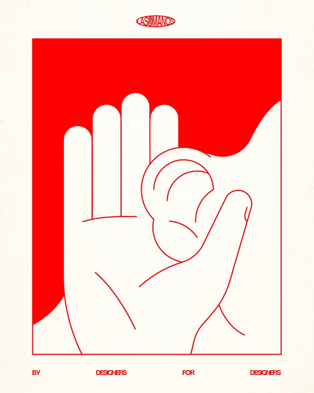 Instagram post: Line-art hand cupping ear, minimal, slide 5
