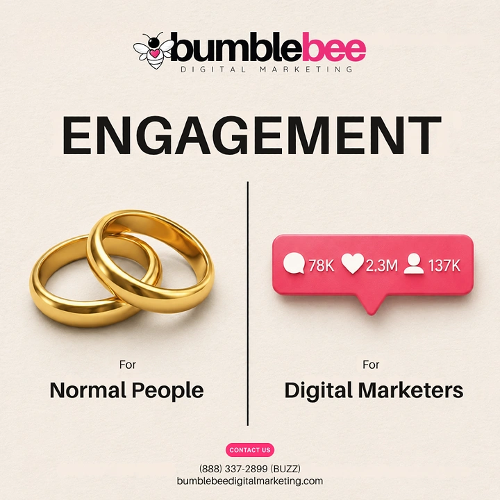 Agency creative ad: Wedding rings versus notification engagement pun