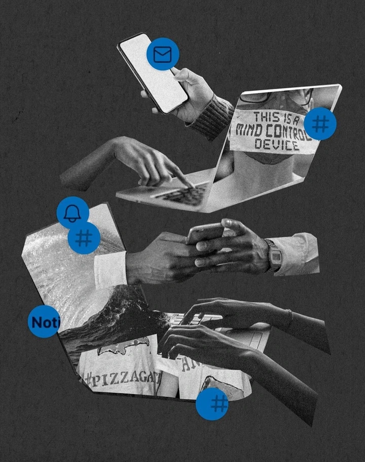 Cybersecurity Companies creative ad: Surreal device collage explores digital control