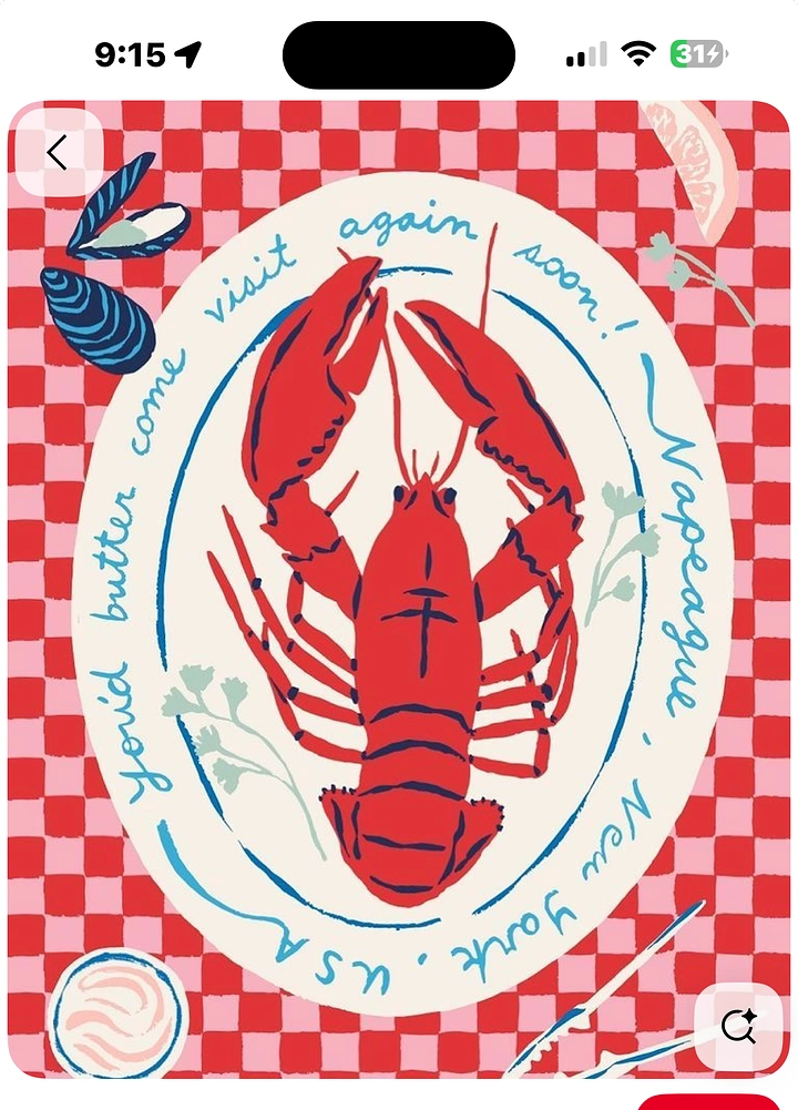 Seafood Restaurants creative ad: Playful lobster comeback message