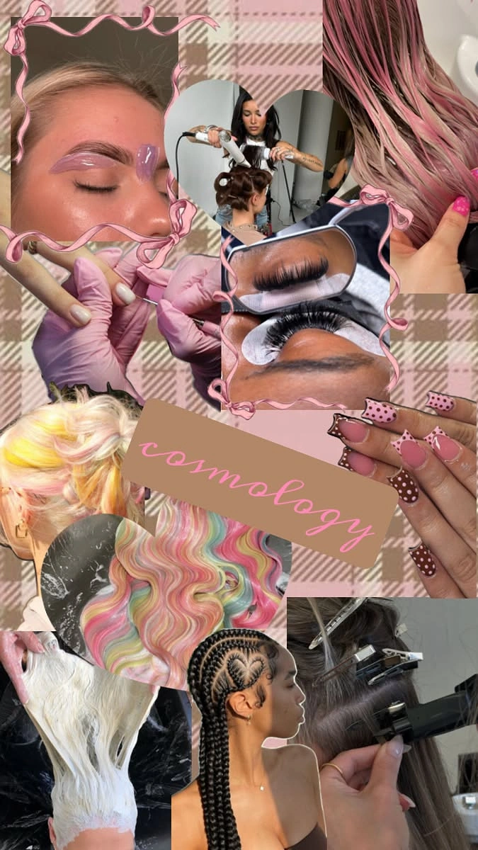 Makeup & Beauty Academies creative ad: Expressive collage celebrates beauty skills