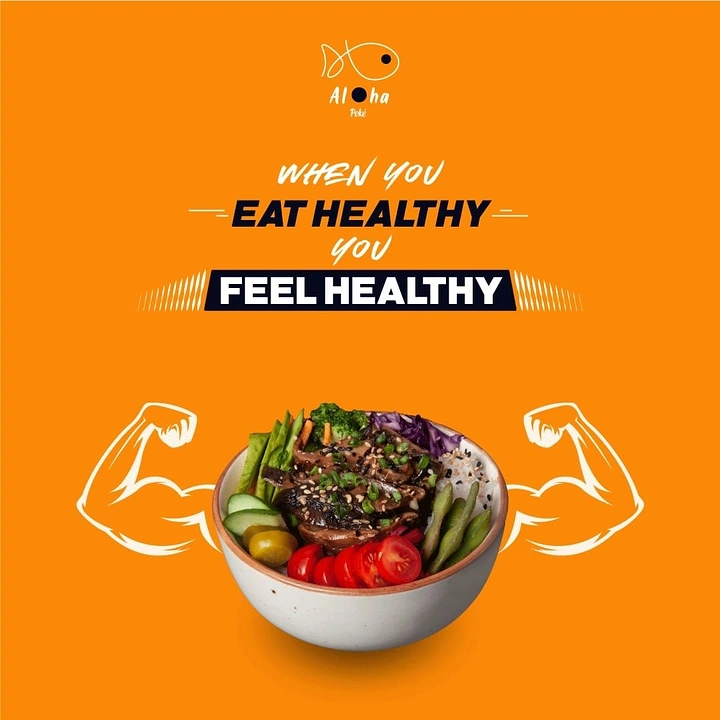 Salad Bars & Healthy Restaurants creative ad: Healthy food becomes a strength metaphor