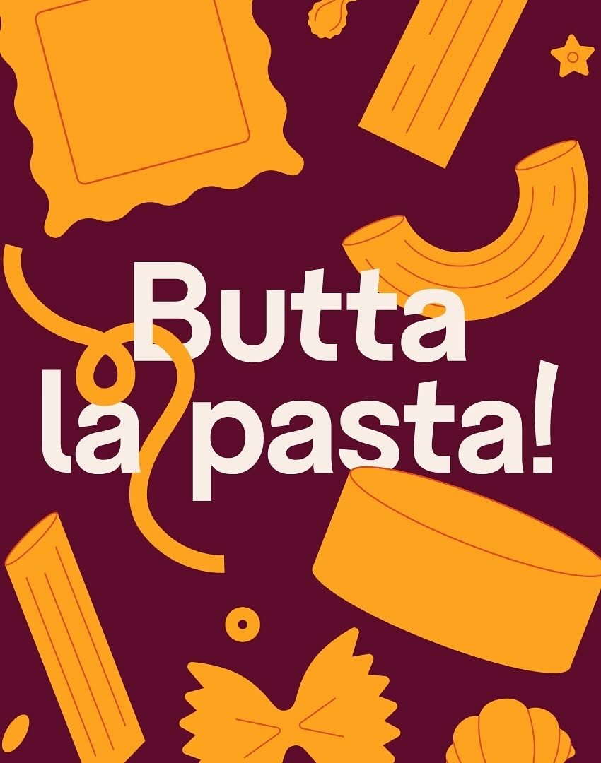 Instagram post: Witty pasta pun drives illustrated concept, slide 1