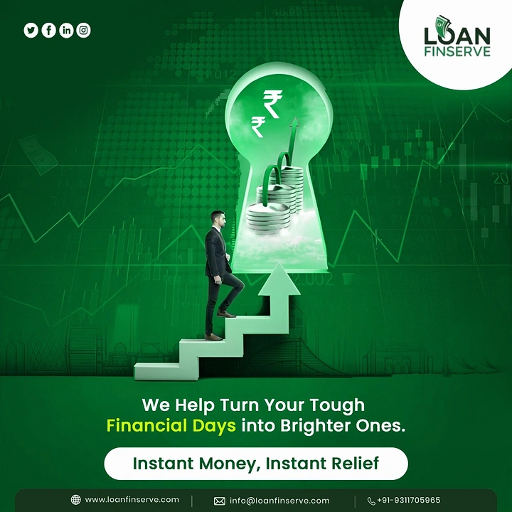 Personal & Business Loans creative ad: Rupee lightbulb and staircase metaphor
