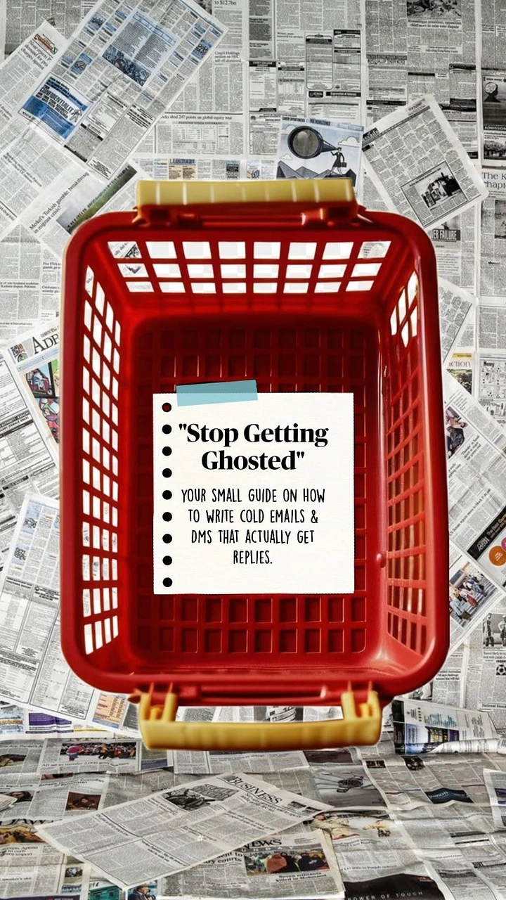 Junk Removal creative ad: Red basket visualizes clutter ghosting
