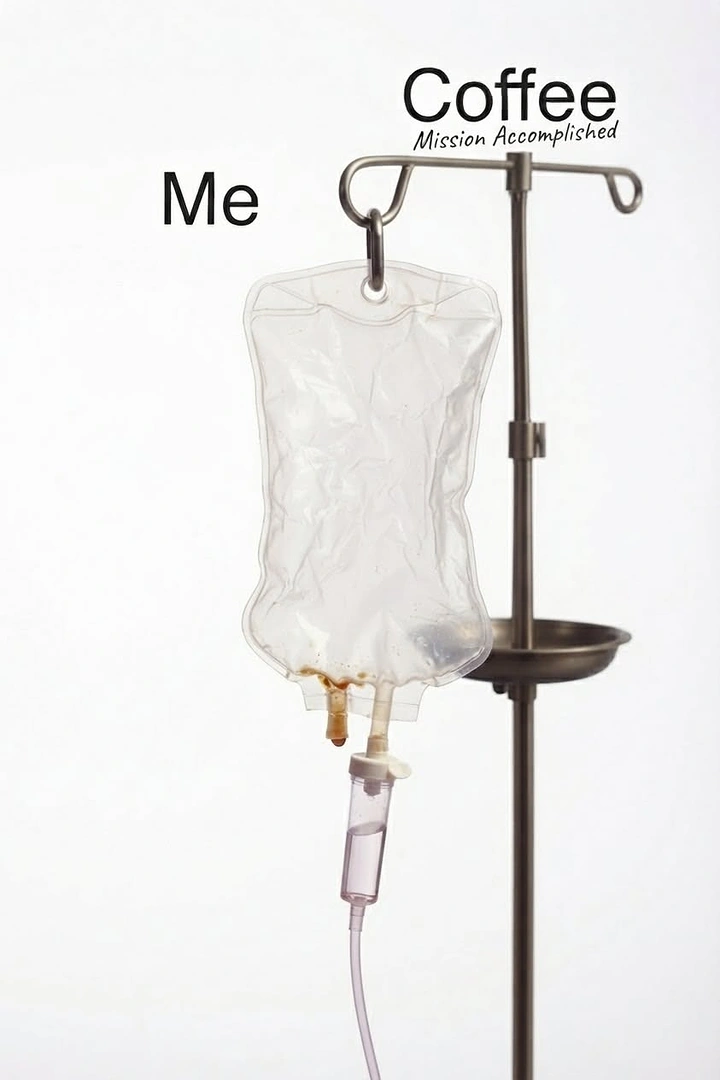 IV Therapy & Drip Bars creative ad: Witty coffee-and-IV accomplishment pun