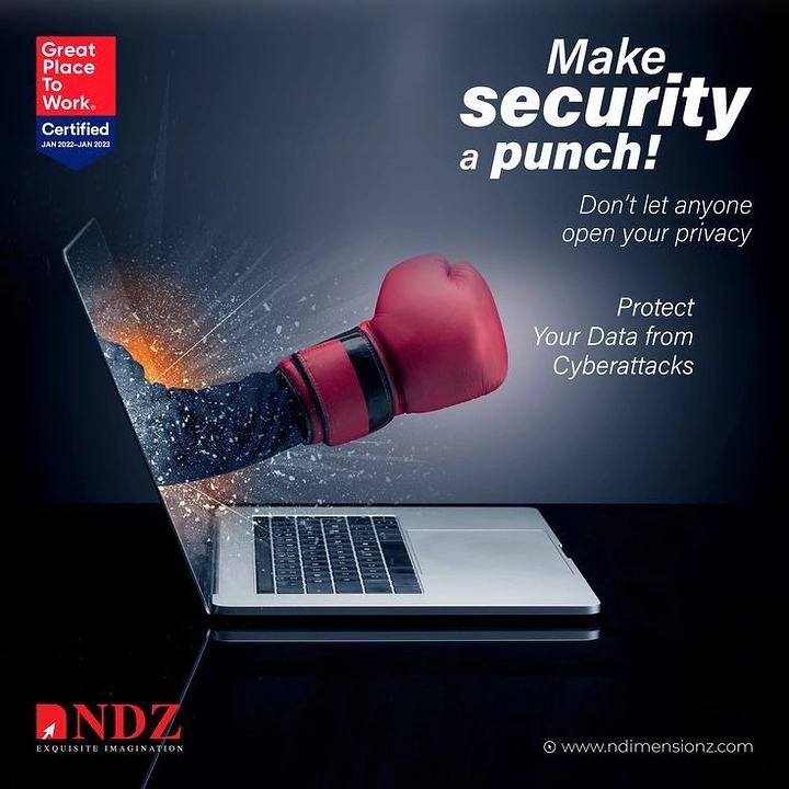 Cybersecurity Companies creative ad: Security punch creates memorable metaphor