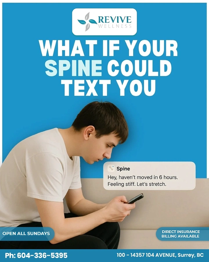 Chiropractors creative ad: Spine texting creates memorable pun