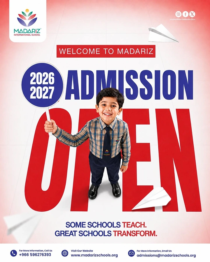 Schools & School Admissions creative ad: Child integrated into oversized OPEN type