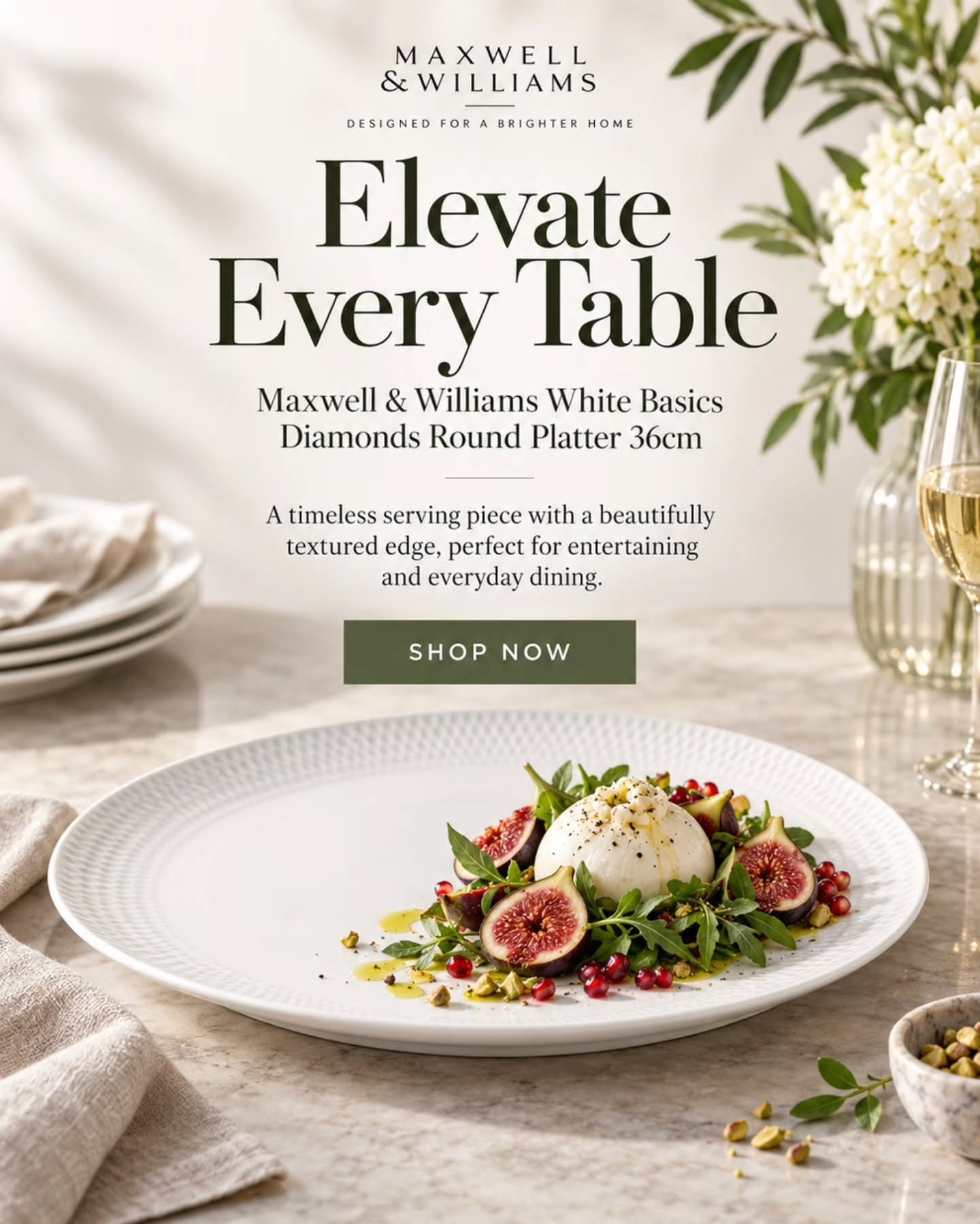 Instagram post: Exceptional editorial tableware campaign craft, slide 1